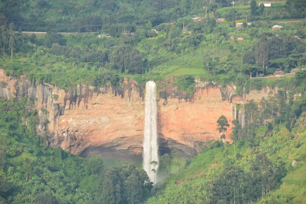 Sipi Falls waterfall hike in Eastern Uganda