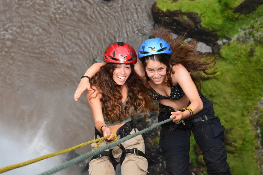 Abeiling experience at Sipi Falls main waterfall in Uganda- Sipi Falls Travel Guide